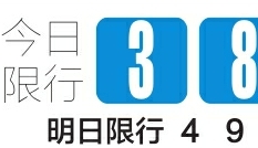 今日限行